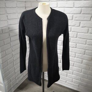 Lole Ladies Dark Grey Lightweight Size Small Open Cardigan